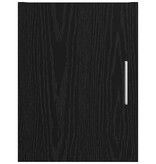 VidaXL Wandkast Zwart Eiken 30 x 42,5 x 39,5 cm Bewerkt hout