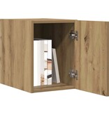 VidaXL Wandkast Artisan Eiken 30 x 42,5 x 39,5 cm Bewerkt hout