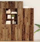 VidaXL Wandkast Oudhout 30 x 42,5 x 39,5 cm Bewerkt hout