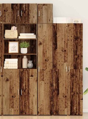 VidaXL Wandkast Oudhout 30 x 42,5 x 39,5 cm Bewerkt hout