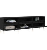 VidaXL TV-kast Zwart Eiken 150 x 30 x 45 cm Bewerkt hout