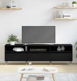 VidaXL TV-kast Zwart Eiken 150 x 30 x 45 cm Bewerkt hout