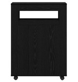 VidaXL Badkamermeubelset Zwart Eiken 65 x 23 x 87 cm Bewerkt hout