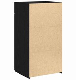 VidaXL Dressoir met lade Zwart eiken 50 x 42,5 x 93 cm Bewerkt hout