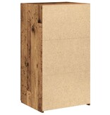 VidaXL Dressoir met lade Oud hout 50 x 42,5 x 93 cm Bewerkt hout