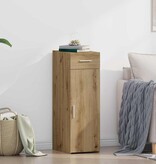 VidaXL Dressoir artisanaal eikenkleurig 30 x 42.5 x 93 cm Bewerkt hout