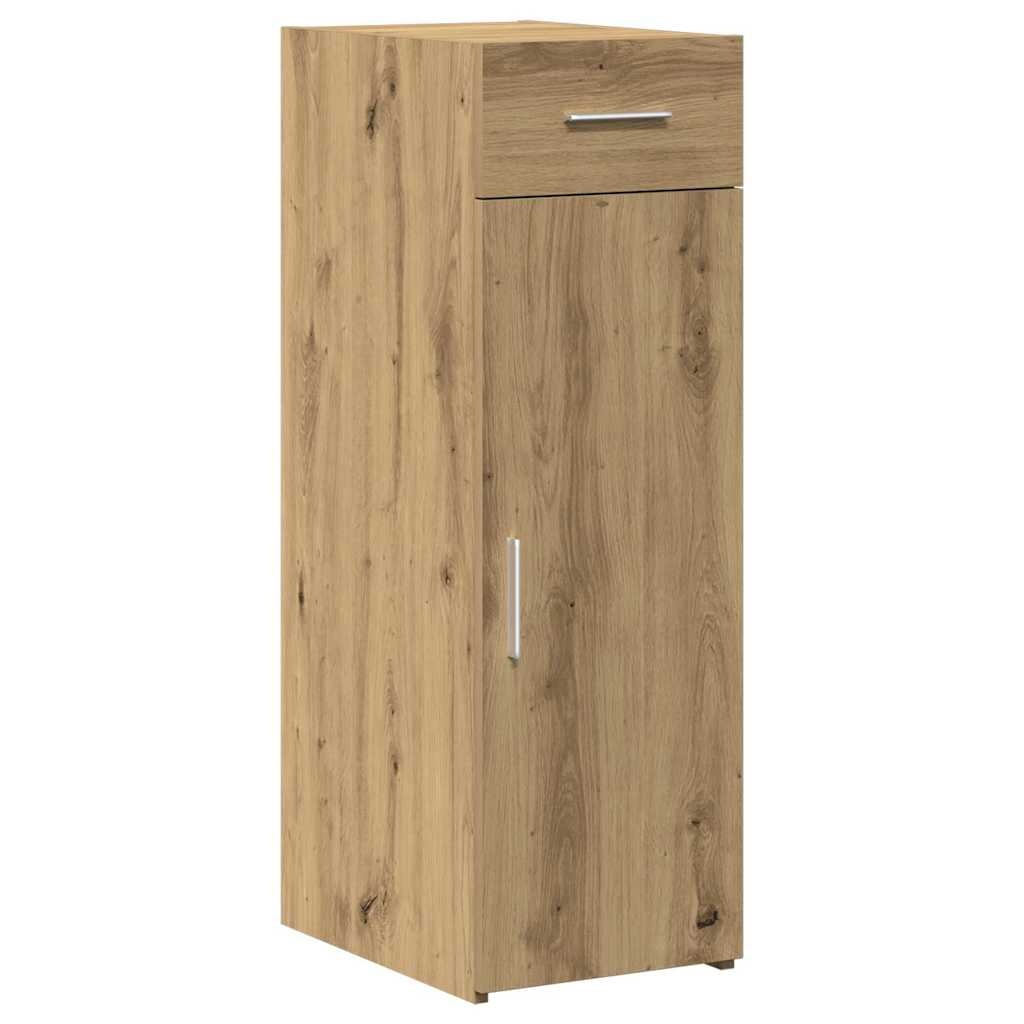 VidaXL Dressoir artisanaal eikenkleurig 30 x 42.5 x 93 cm Bewerkt hout