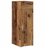 VidaXL Dressoir met lade Oud hout 30 x 42.5 x 93 cm Bewerkt hout