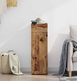VidaXL Dressoir met lade Oud hout 30 x 42.5 x 93 cm Bewerkt hout