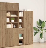 VidaXL Highboard met lade artisanaal eikenkleurig 30 x 42.5 x 185 cm