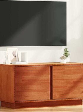 VidaXL TV-kast Wasbruin 80 x 35 x 40,5 cm Massief grenenhout