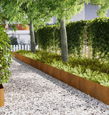 VidaXL Tuinrand 20 pcs Bruin 100 x 0.05 x 20 cm Cortenstaal