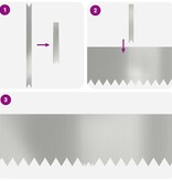 VidaXL Tuinrand 10 pcs Zilver 100 x 0.05 x 20 cm Gegalvaniseerd staal