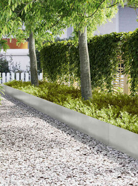 VidaXL Tuinrand 20 pcs Zilver 100 x 0.05 x 20 cm Roestvrij staal