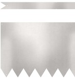 VidaXL Tuinrand 20 pcs Zilver 100 x 0.05 x 20 cm Roestvrij staal