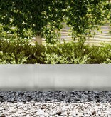 VidaXL Tuinrand 10 pcs Zilver 100 x 0.05 x 20 cm Roestvrij staal