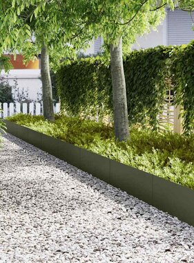 VidaXL Tuinrand 20 pcs Olijf Groen 100 x 0.05 x 20 cm