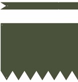 VidaXL Tuinrand 20 pcs Olijf Groen 100 x 0.05 x 20 cm