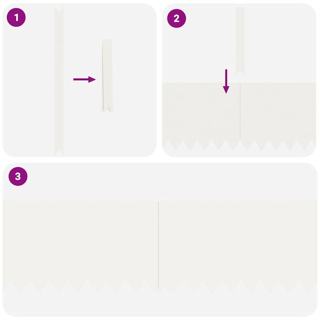 VidaXL Tuinrand 10 pcs Wit 100 x 0.05 x 20 cm Koudgewalst staal