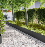 VidaXL Tuinrand 20 pcs Zwart 100 x 0.05 x 20 cm Koudgewalst staal