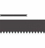 VidaXL Tuinrand 20 pcs Zwart 100 x 0.05 x 20 cm Koudgewalst staal