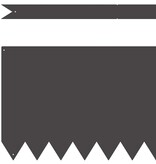 VidaXL Tuinrand 20 pcs Zwart 100 x 0.05 x 20 cm Koudgewalst staal