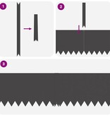 VidaXL Tuinrand 20 pcs Zwart 100 x 0.05 x 20 cm Koudgewalst staal