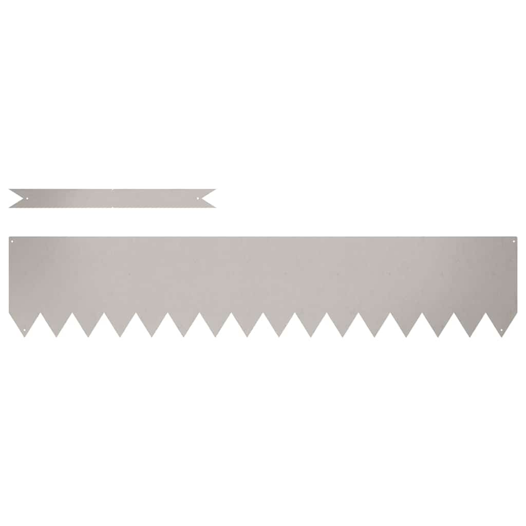 VidaXL Tuinrand 10 pcs Bruin 100 x 0.05 x 20 cm Cortenstaal