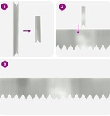 VidaXL Tuinrand 10 pcs Zilver 100 x 0.05 x 20 cm Gegalvaniseerd staal