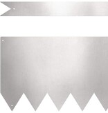 VidaXL Tuinrand 10 pcs Zilver 100 x 0.05 x 20 cm Roestvrij staal