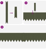 VidaXL Tuinrand 10 pcs Olijf Groen 100 x 0.05 x 20 cm