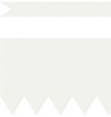 VidaXL Tuinrand 20 pcs Wit 100 x 0.05 x 20 cm Koudgewalst staal