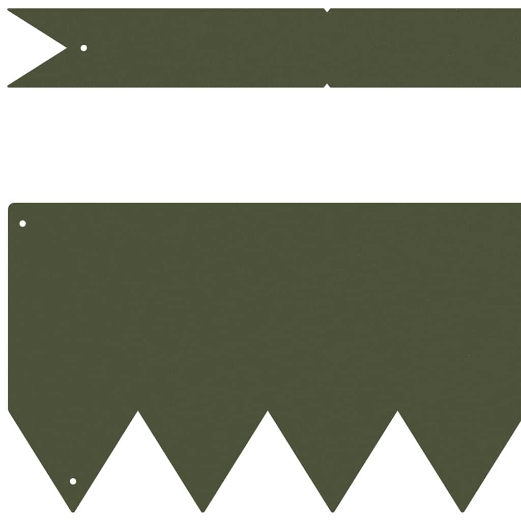 VidaXL Tuinrand 30 pcs Olijf Groen 100 x 0.05 x 20 cm