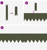 VidaXL Tuinrand 10 pcs Olijf Groen 100 x 0.05 x 20 cm