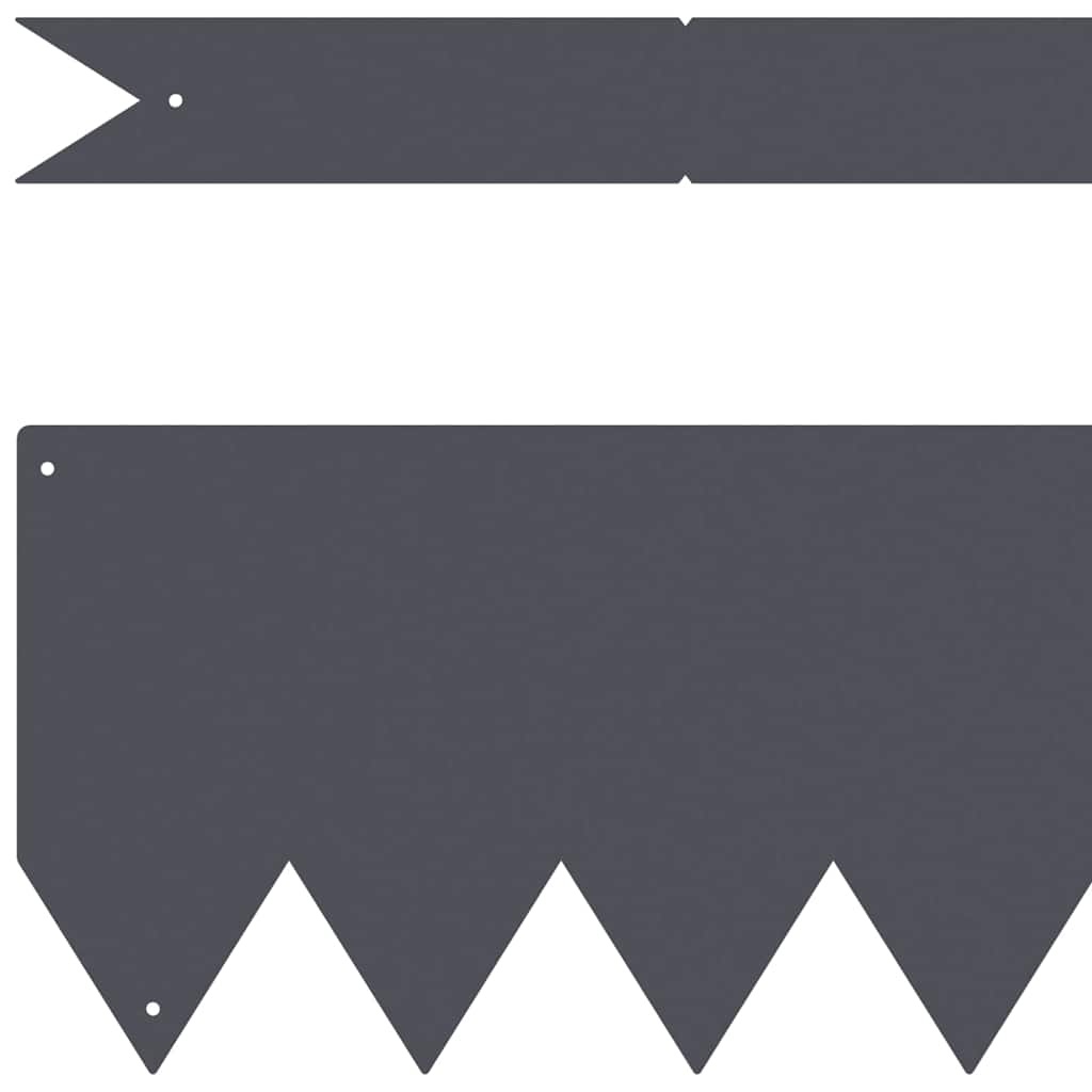 VidaXL Tuinrand 50 pcs Antraciet 100 x 0.05 x 20 cm Koudgewalst staal