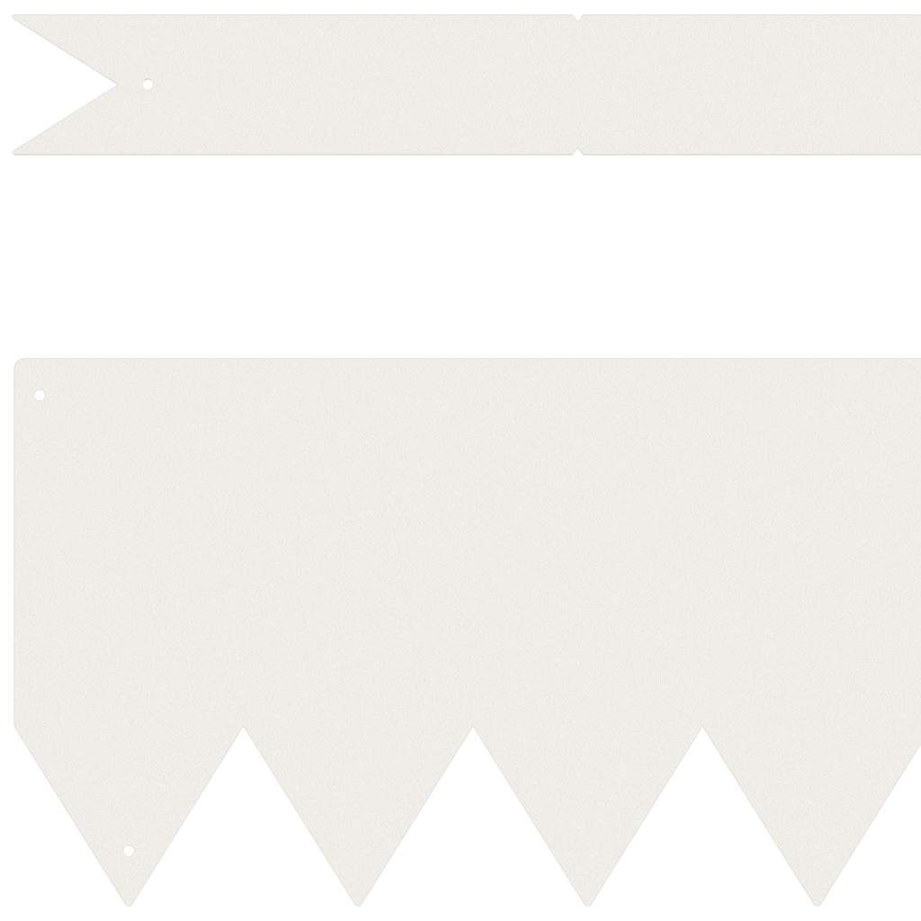 VidaXL Tuinrand 50 pcs Wit 100 x 0.05 x 20 cm Koudgewalst staal