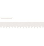 VidaXL Tuinrand 20 pcs Wit 100 x 0.05 x 20 cm Koudgewalst staal