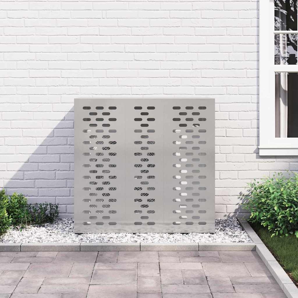 VidaXL Airconditioner hoes Zilver 110 x 50 x 105 cm Roestvrij staal
