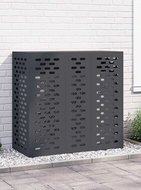 VidaXL Airconditioner hoes Antraciet 110 x 50 x 105 cm Staal