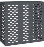 VidaXL Airconditioner hoes Antraciet 110 x 50 x 105 cm Staal