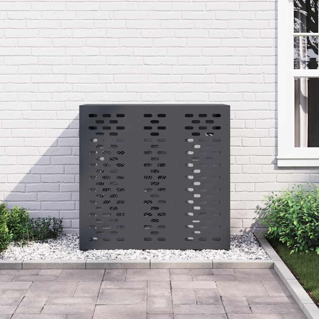 VidaXL Airconditioner hoes Antraciet 110 x 50 x 105 cm Staal