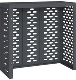 VidaXL Airconditioner hoes Antraciet 110 x 50 x 105 cm Staal