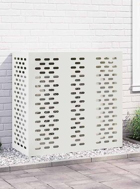 VidaXL Airconditioner hoes Wit 110 x 50 x 105 cm Staal