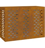 VidaXL Airconditioner hoes Roestig 110 x 50 x 80 cm Cortenstaal