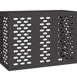 VidaXL Airconditioner hoes Zwart 110 x 50 x 80 cm Staal