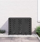 VidaXL Airconditioner hoes Zwart 110 x 50 x 80 cm Staal