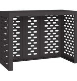 VidaXL Airconditioner hoes Zwart 110 x 50 x 80 cm Staal