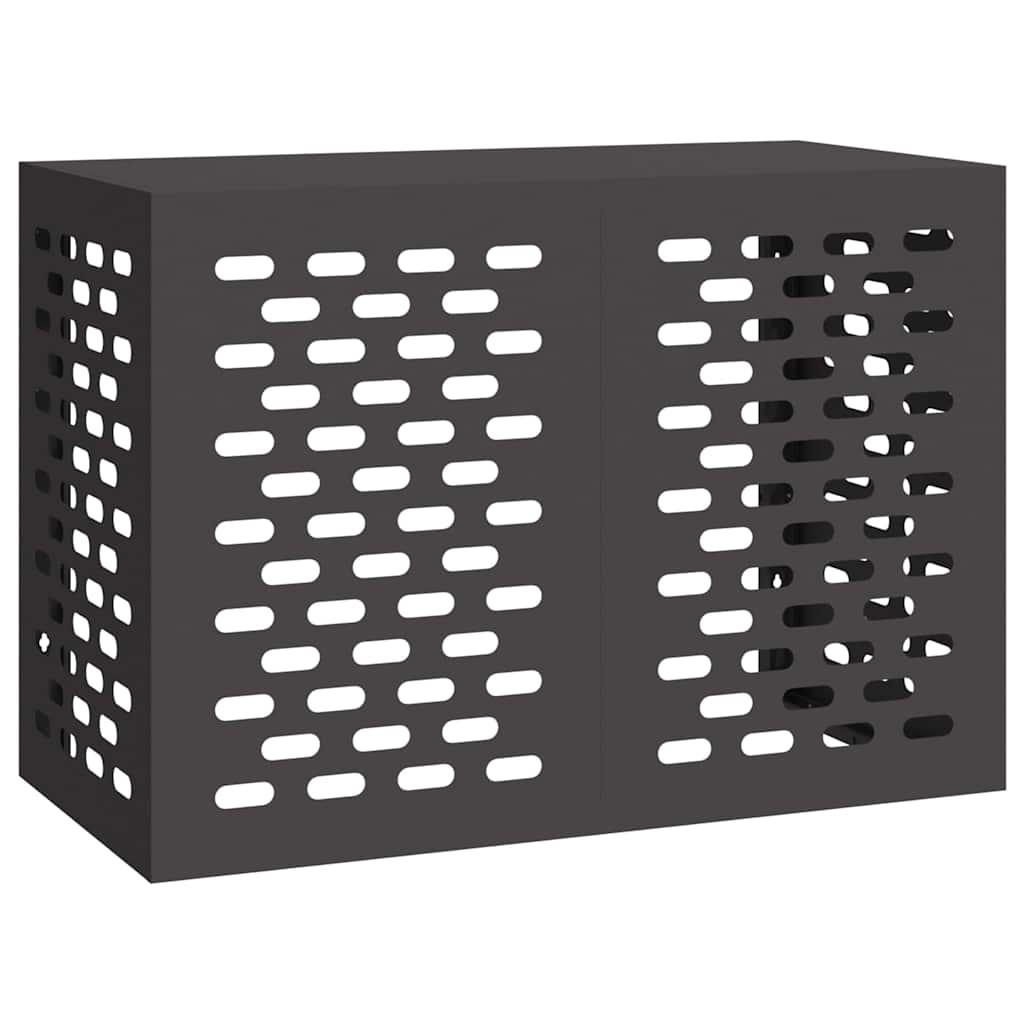 VidaXL Airconditioner hoes Zwart 100 x 50 x 70 cm Staal