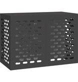 VidaXL Airconditioner hoes Zwart 100 x 50 x 70 cm Staal
