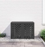 VidaXL Airconditioner hoes Zwart 100 x 50 x 70 cm Staal